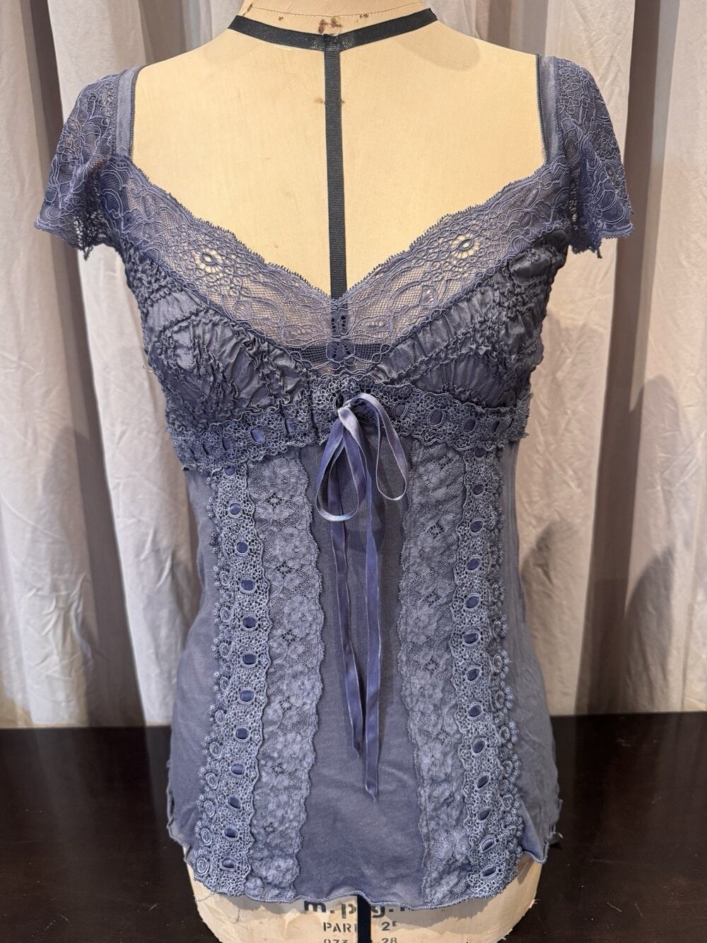 Rare Ann Ferriday Cotton / Silk Sweetheart Corset Top Unworn Stock S / M